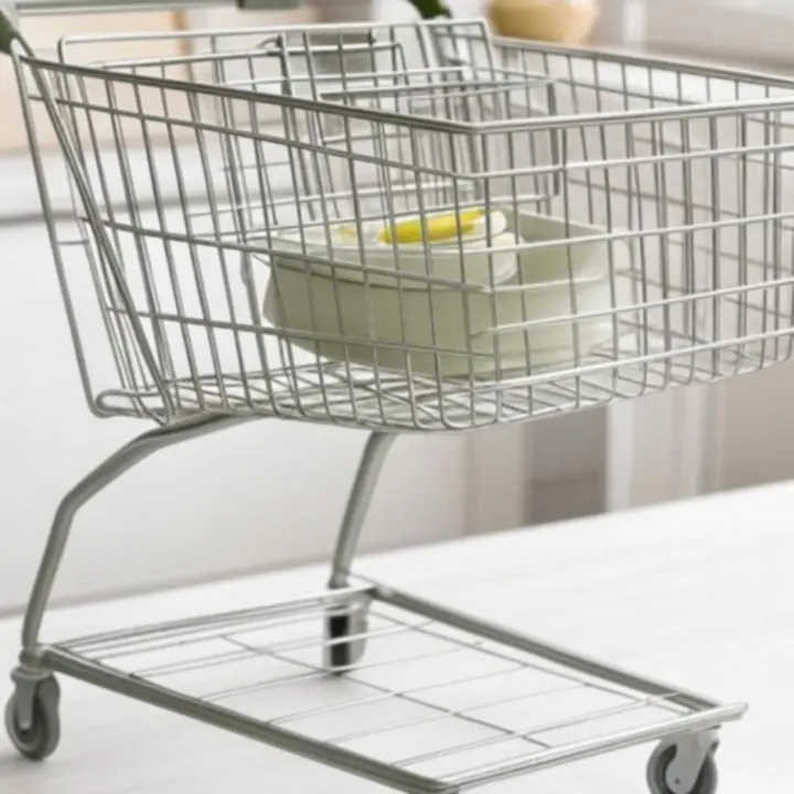 Overzichtelijk CookVeesta winkelmandje met premium kookproducten.