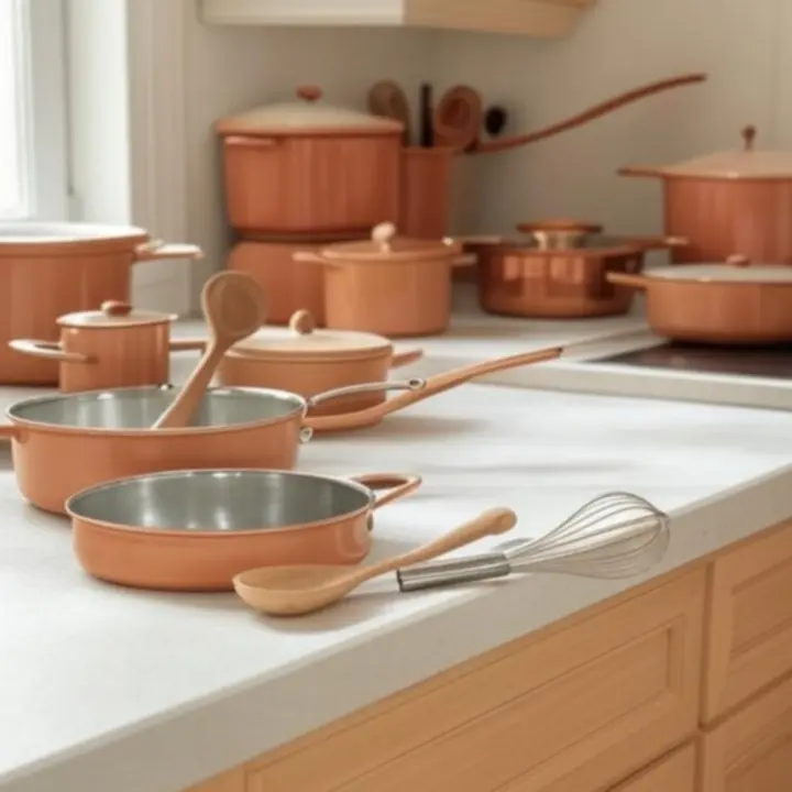 Stijlvol gedekte keuken met zorgvuldig samengestelde CookVeesta collecties.