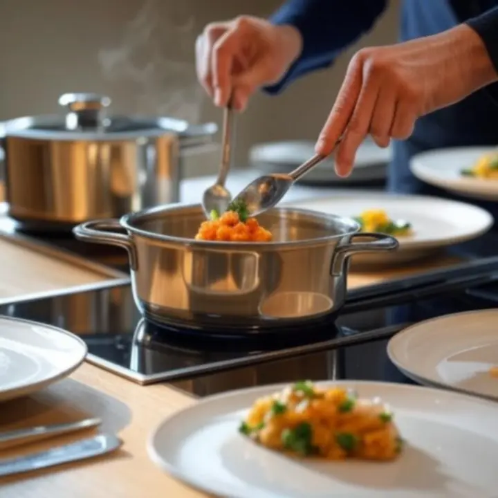 Lifestylefoto van premium keukenartikelen in gebruik